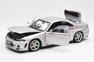 Nissan Skyline GT-R R33 R-Tune Argent AUTOart 1:18 77326 Métal Moulé — image 2 sur 8