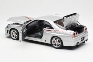 Nissan Skyline GT-R R33 R-Tune Argent AUTOart 1:18 77326 Métal Moulé — image 5 sur 8