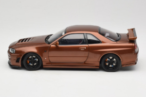 Nissan Skyline GT-R R34 Customized Metallic Bronze MotorHelix 1:18 M83414 Métal Moulé — image 4 sur 8
