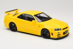 Nissan Skyline GT-R R34 Customized Version Jaune MotorHelix 1:18 M83412 Métal Moulé — image 6 sur 8