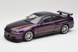 Nissan Skyline GT-R R34 V-Spec Midnight Violet AUTOart 1:18 77305 Métal Moulé