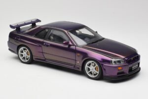 Nissan Skyline GT-R R34 V-Spec Midnight Violet AUTOart 1:18 77305 Métal Moulé — image 6 sur 8