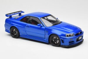 Nissan Skyline GT-R R34 NISMO Z-Tune Bayside Bleu AUTOart 1:18 77354 Composite — image 6 sur 8