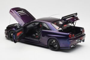 Nissan Skyline GT-R R34 NISMO Z-Tune Midnight Violet III AUTOart 1:18 77464 Composite — image 5 sur 8