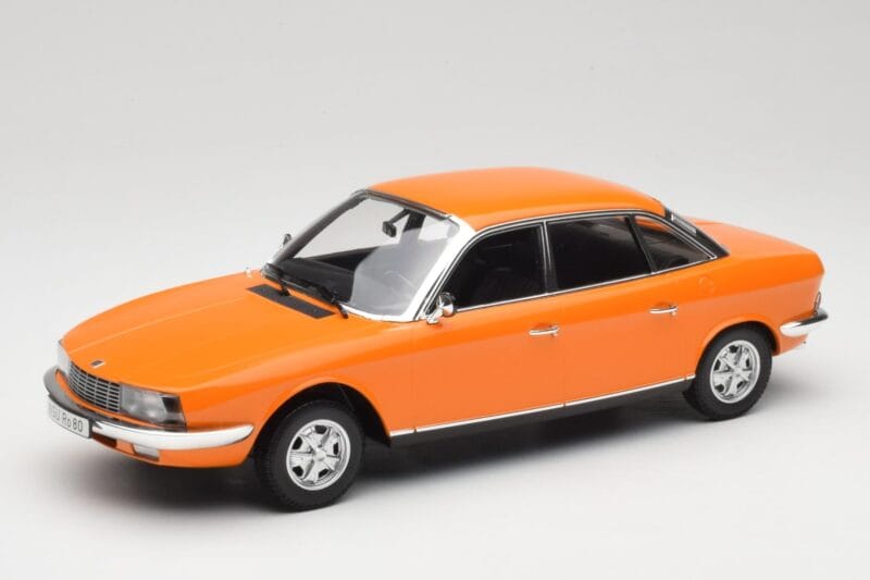 NSU Ro80 Orange Minichamps 1:18 151015401 Métal Moulé