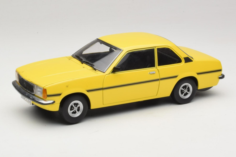 Opel Ascona B SR Jaune Avant Rayé Sun Star 1:18 5384 Métal Moulé