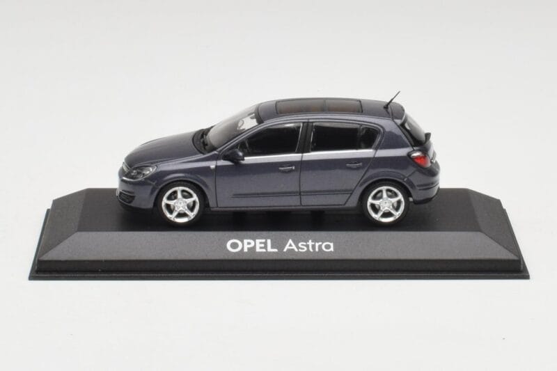 Opel Astra H Bleu Foncé Minichamps 1:43 B24910027-A1 Métal Moulé