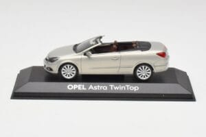 Opel Astra H Twin Top Argent Minichamps 1:43 403045633 Métal Moulé
