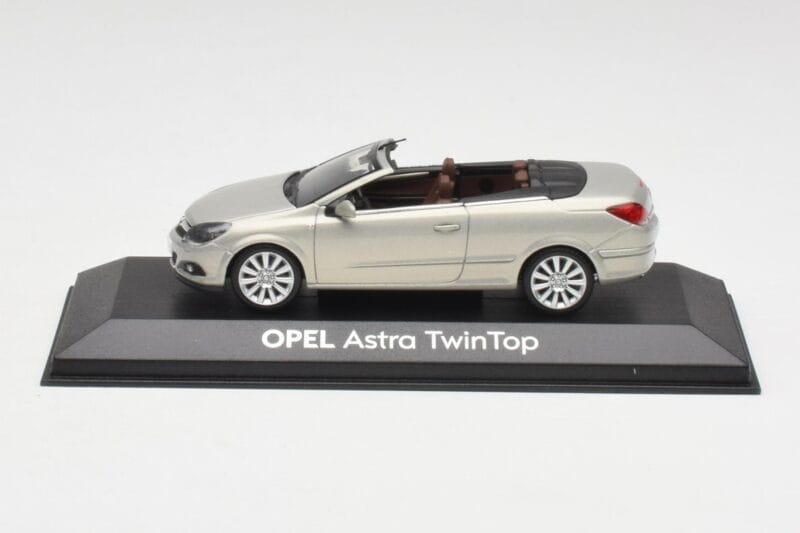 Opel Astra H Twin Top Argent Minichamps 1:43 403045633 Métal Moulé