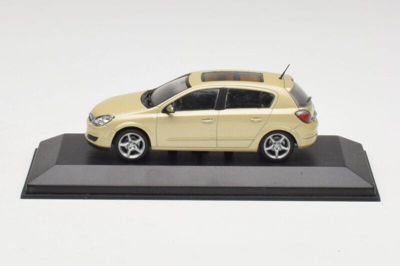 Opel Astra H Jaune Métallisé Minichamps 1:43 403043003 Métal Moulé