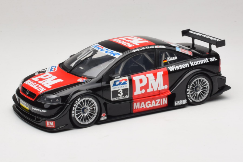 Opel Astra V8 Coupe #3 U. Alzen DTM 2000 Action 1:18 AC8004803 Métal Moulé