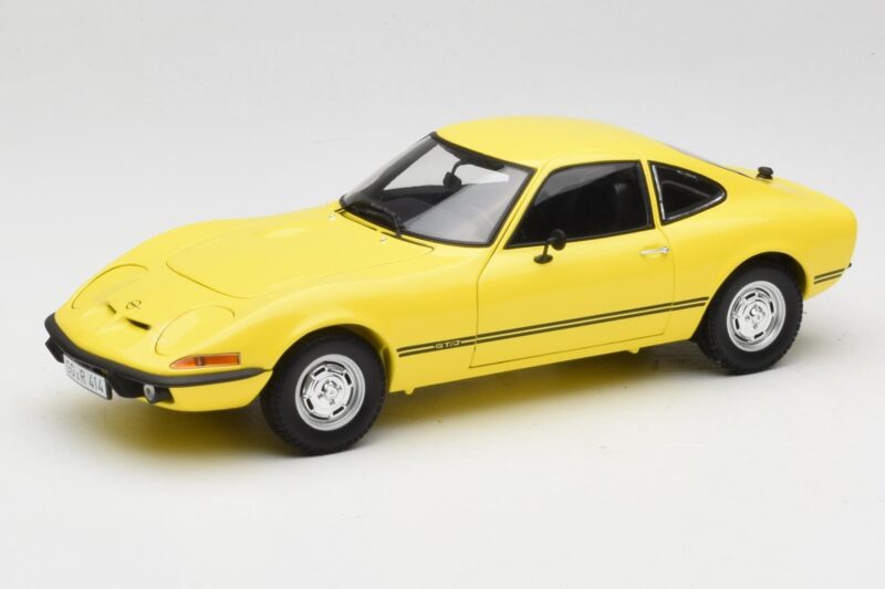 Opel GT/J Jaune Minichamps 1:18 180049021 Métal Moulé
