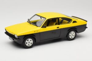 Opel Kadett C GT/E Jaune & Noir Minichamps 1:18 180045521 Métal Moulé