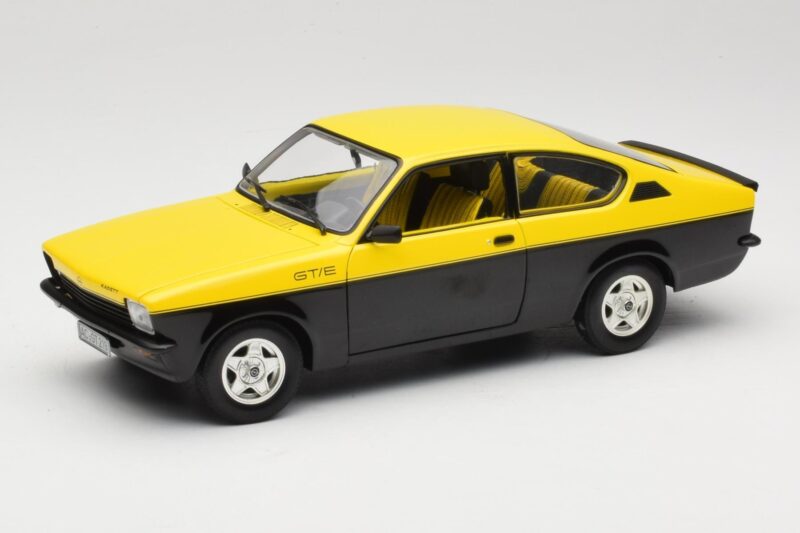 Opel Kadett C GT/E Jaune & Noir Minichamps 1:18 180045521 Métal Moulé