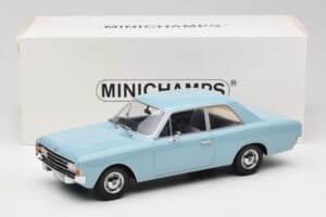 Opel Rekord C Bleu Clair Minichamps 1:18 107047002 Métal Moulé — image 6 sur 6