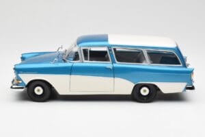 Opel Rekord P1 Caravan Bleu Métallisé Minichamps 1:18 180043210 Métal Moulé — image 4 sur 8