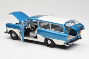 Opel Rekord P1 Caravan Bleu Métallisé Minichamps 1:18 180043210 Métal Moulé — image 5 sur 8