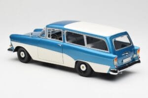 Opel Rekord P1 Caravan Bleu Métallisé Minichamps 1:18 180043210 Métal Moulé — image 7 sur 8