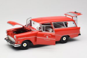 Opel Rekord P1 Caravan Feuerwehr Neuenkirchen Minichamps 1:18 180043291 Métal Moulé — image 2 sur 8