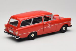Opel Rekord P1 Caravan Feuerwehr Neuenkirchen Minichamps 1:18 180043291 Métal Moulé — image 3 sur 8