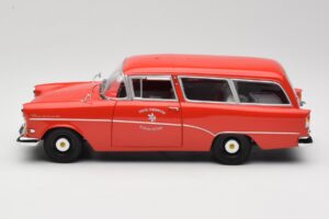 Opel Rekord P1 Caravan Feuerwehr Neuenkirchen Minichamps 1:18 180043291 Métal Moulé — image 4 sur 8