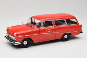 Opel Rekord P1 Caravan Feuerwehr Neuenkirchen Minichamps 1:18 180043291 Métal Moulé