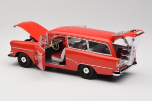Opel Rekord P1 Caravan Feuerwehr Neuenkirchen Minichamps 1:18 180043291 Métal Moulé — image 5 sur 8