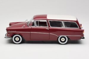 Opel Rekord P1 Caravan Rouge Minichamps 1:18 180043211 Métal Moulé — image 4 sur 8
