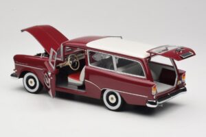 Opel Rekord P1 Caravan Rouge Minichamps 1:18 180043211 Métal Moulé — image 5 sur 8