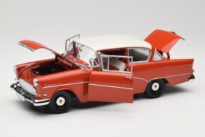 Opel Rekord P1 Rouge Minichamps 1:18 180043201 Métal Moulé — image 2 sur 8