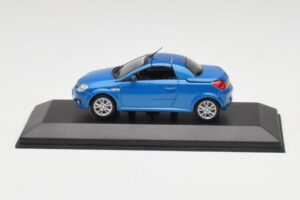 Opel Tigra Twin Top Bleu Minichamps 1:43 919084 Métal Moulé