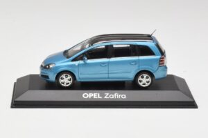 Opel Zafira A Star Bleu Minichamps 1:43 B24910027Z Métal Moulé