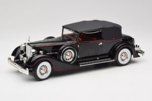 Packard Cabriolet Noir Anson 1:18 30397 Métal Moulé