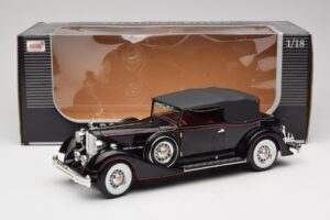 Packard Cabriolet Noir Anson 1:18 30397 Métal Moulé — image 8 sur 8