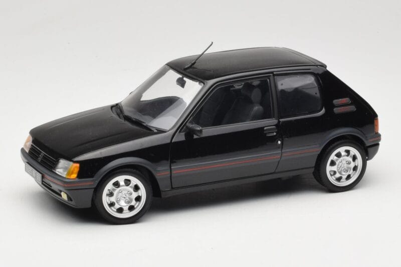 Peugeot 205 GTI 1.9 Noir Norev 1:18 184854 Métal Moulé