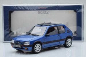 Peugeot 205 GTi 1.9 Avec Toit Ouvrant Miami Bleu Norev 1:18 184844 Métal Moulé — image 8 sur 8