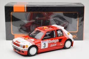 Peugeot 205 T16 #3 B. Darniche / A. Mahe Rally Ypres 1985 IXO 1:18 18RMC135 Métal Moulé — image 6 sur 6