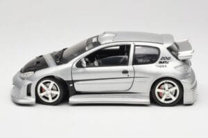 Peugeot 206 MTK Argent Solido 1:18 1817 Métal Moulé — image 4 sur 8