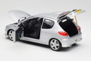 Peugeot 206 RC Aluminium Argent Norev 1:18 184726 Métal Moulé — image 5 sur 8