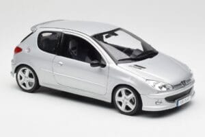 Peugeot 206 RC Aluminium Argent Norev 1:18 184726 Métal Moulé — image 6 sur 8