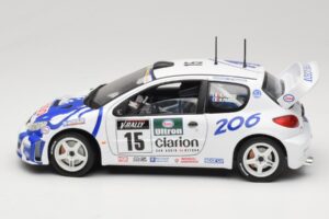 Peugeot 206 WRC #15 G. Panizzi / H. Panizzi WRC 1999 Solido 1:18 9016 Métal Moulé — image 4 sur 8