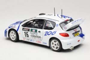 Peugeot 206 WRC #15 G. Panizzi / H. Panizzi WRC 1999 Solido 1:18 9016 Métal Moulé — image 7 sur 8