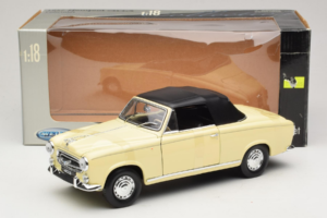 Peugeot 403 Cabriolet Beige Welly 1:18 12551HW Métal Moulé — image 6 sur 6