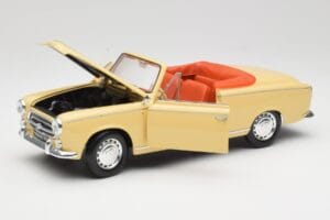 Peugeot 403 Cabriolet Jaune Sable Solido 1:18 8165 Métal Moulé — image 2 sur 8