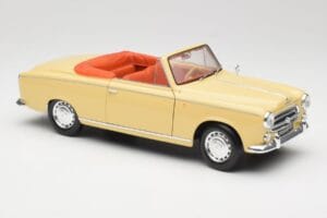 Peugeot 403 Cabriolet Jaune Sable Solido 1:18 8165 Métal Moulé — image 6 sur 8