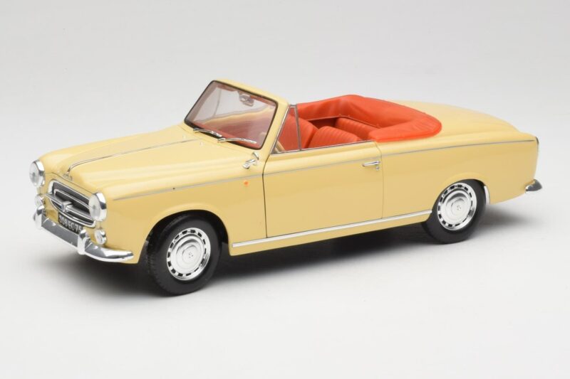 Peugeot 403 Cabriolet Jaune Sable Solido 1:18 8165 Métal Moulé