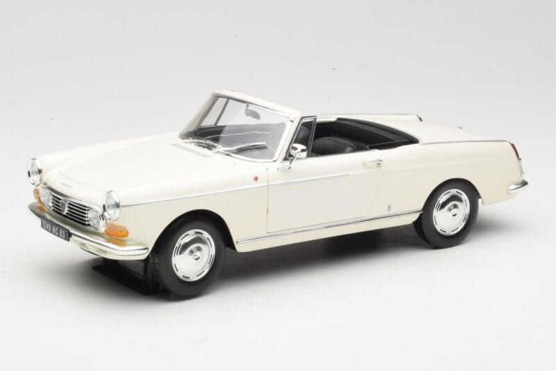 Peugeot 404 Cabriolet Blanc Norev 1:18 184746 Métal Moulé