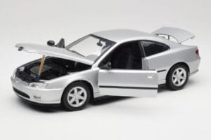 Peugeot 406 Coupé Argent Gate 1:18 01024 Métal Moulé — image 2 sur 8