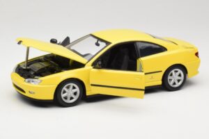 Peugeot 406 Coupé Jaune Gate 1:18 01022 Métal Moulé — image 2 sur 8