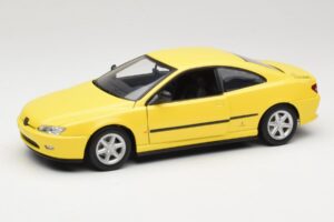 Peugeot 406 Coupé Jaune Gate 1:18 01022 Métal Moulé